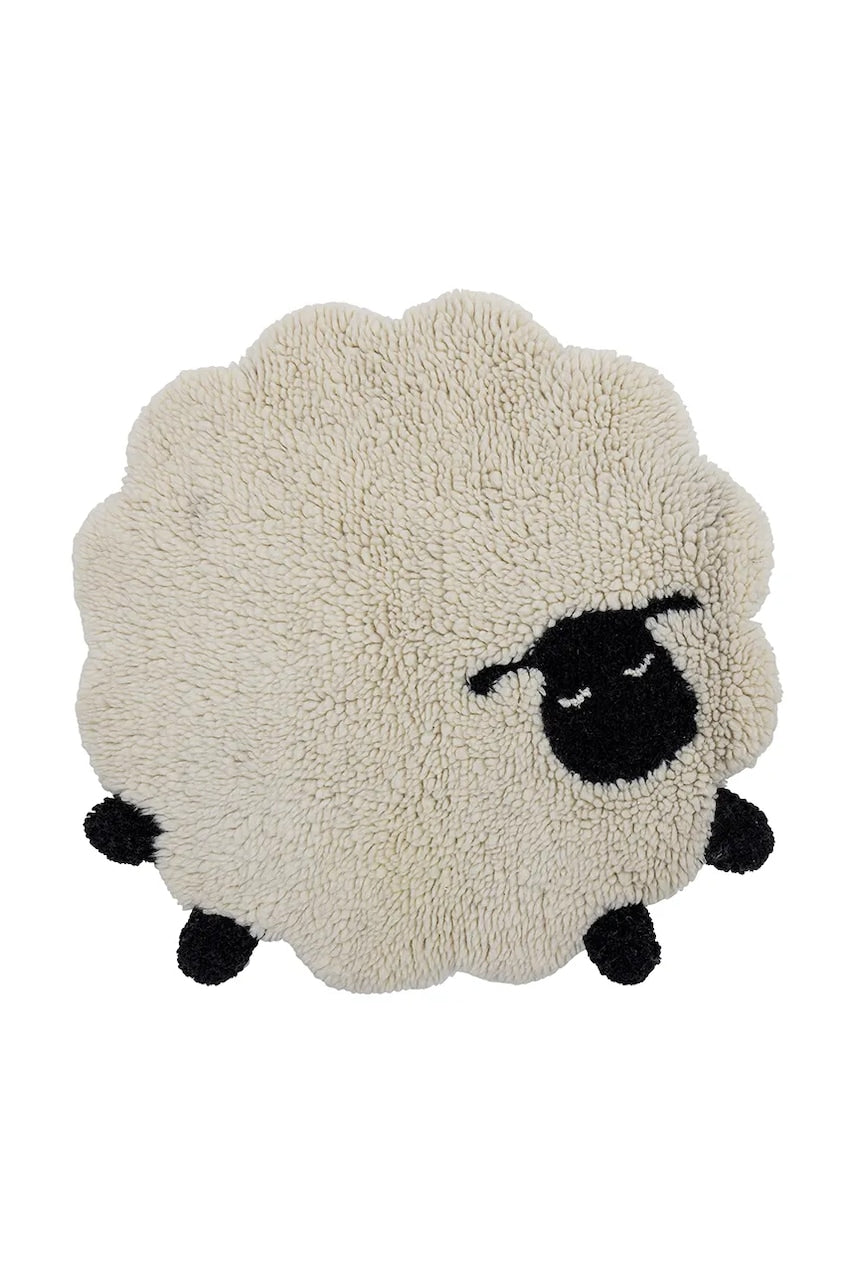 Volnena preproga Bloomingville Dolly bela barva