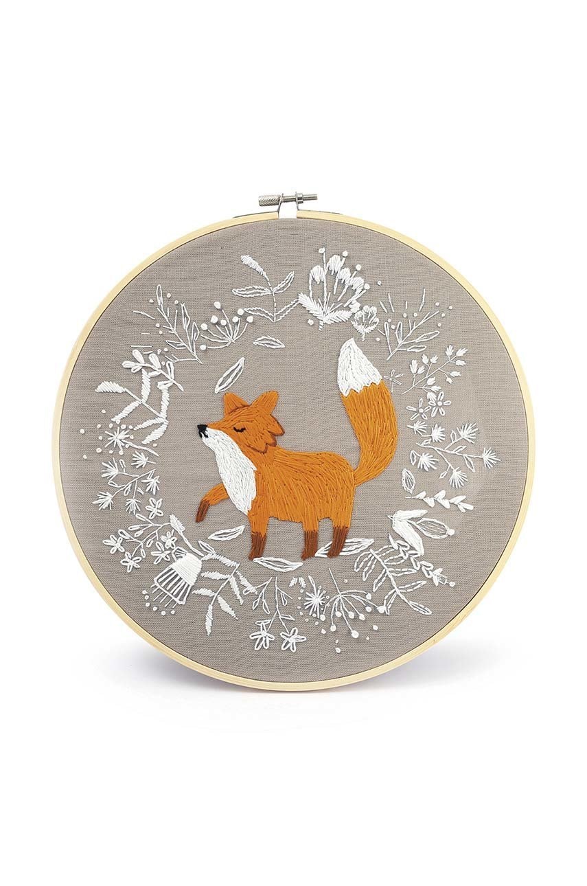 Komplet za vezenje Graine Creative fox embroidery diy kit