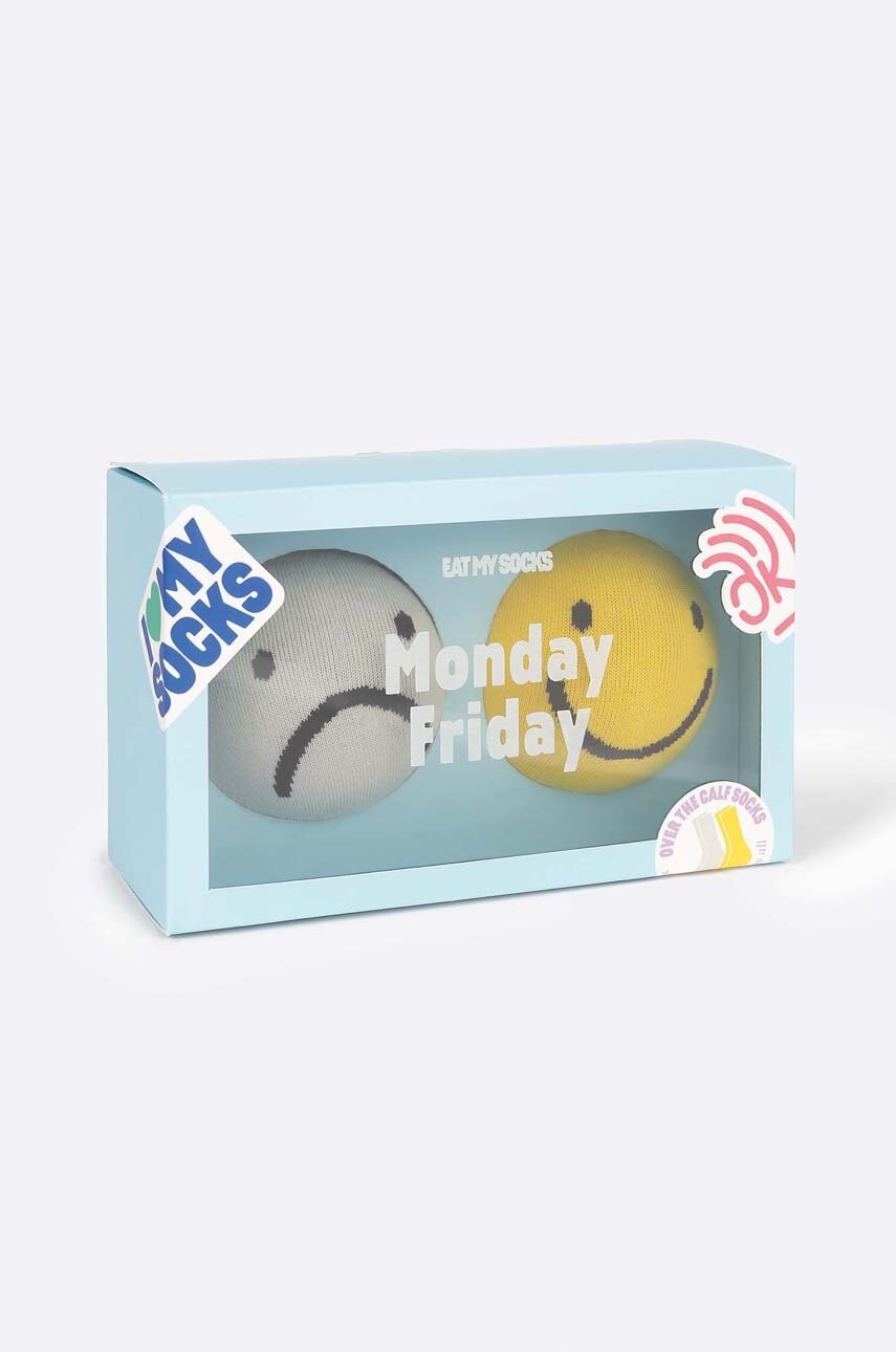 Nogavice Eat My Socks Monday Friday 2-pack
