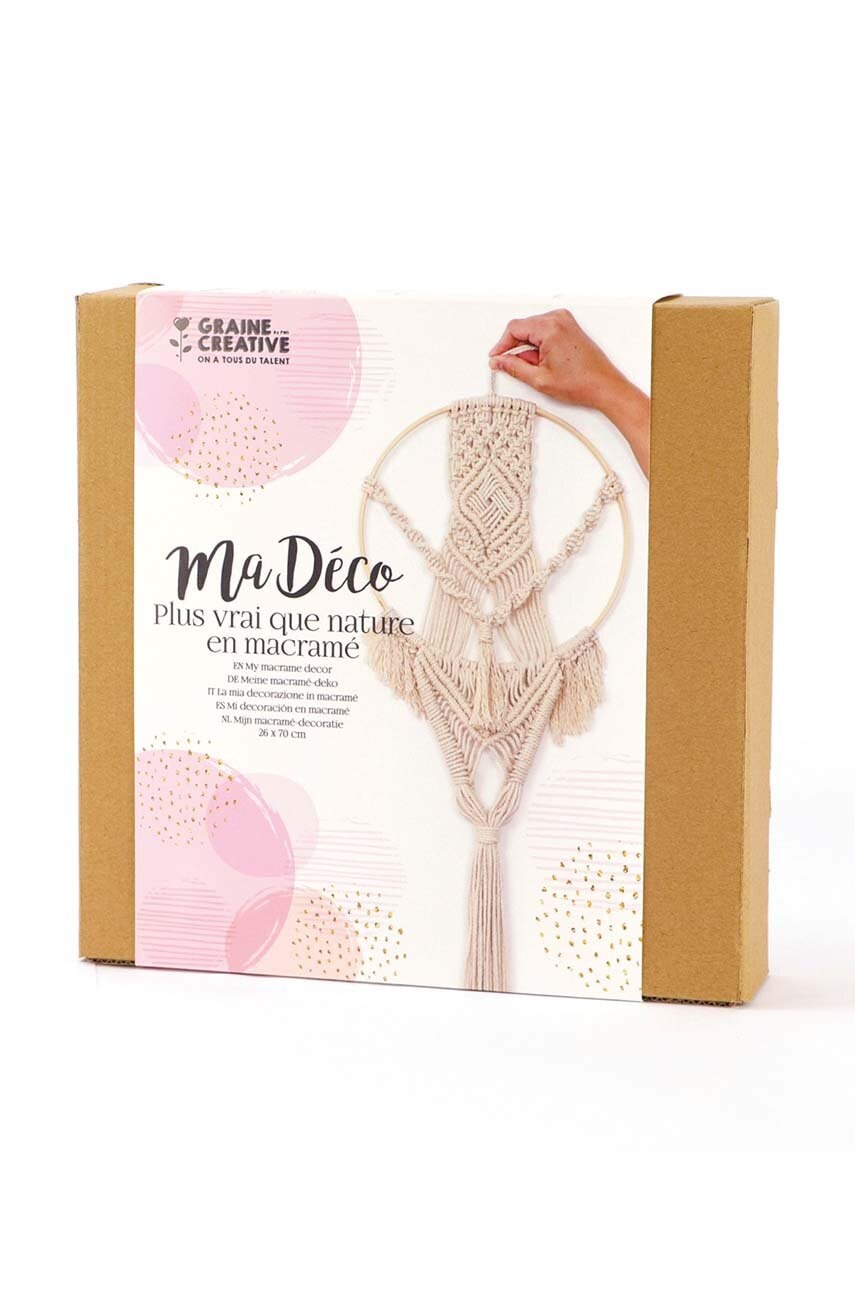 Diy komplet Graine Creative Macrame Round Wall Hanging Kit