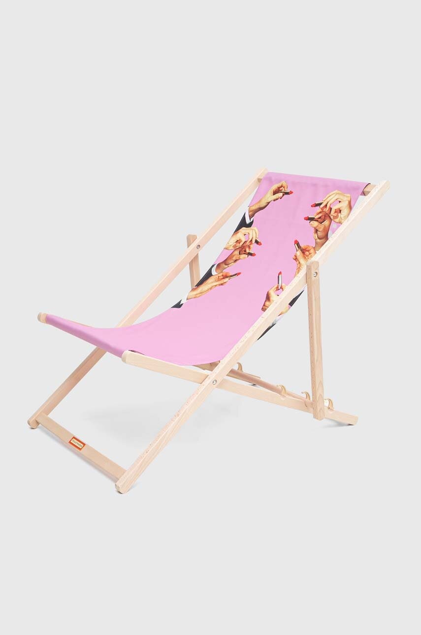 Ležalnik Seletti Lipstick Pink x Toiletpaper