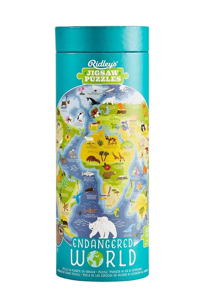 Puzzle u tubi Galison Zagrożony Świat 1000 elementów