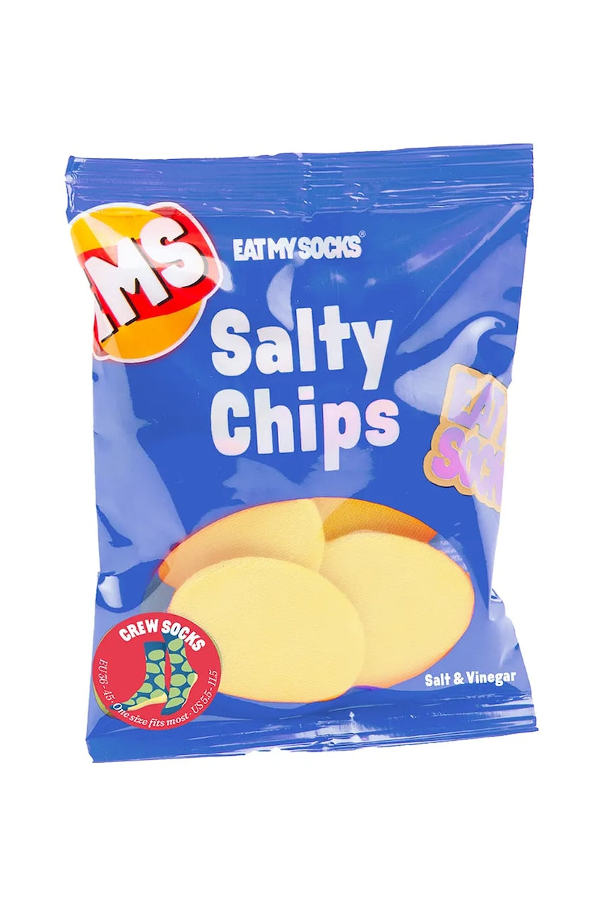 Otroške nogavice Eat My Socks Salty Chips Blue