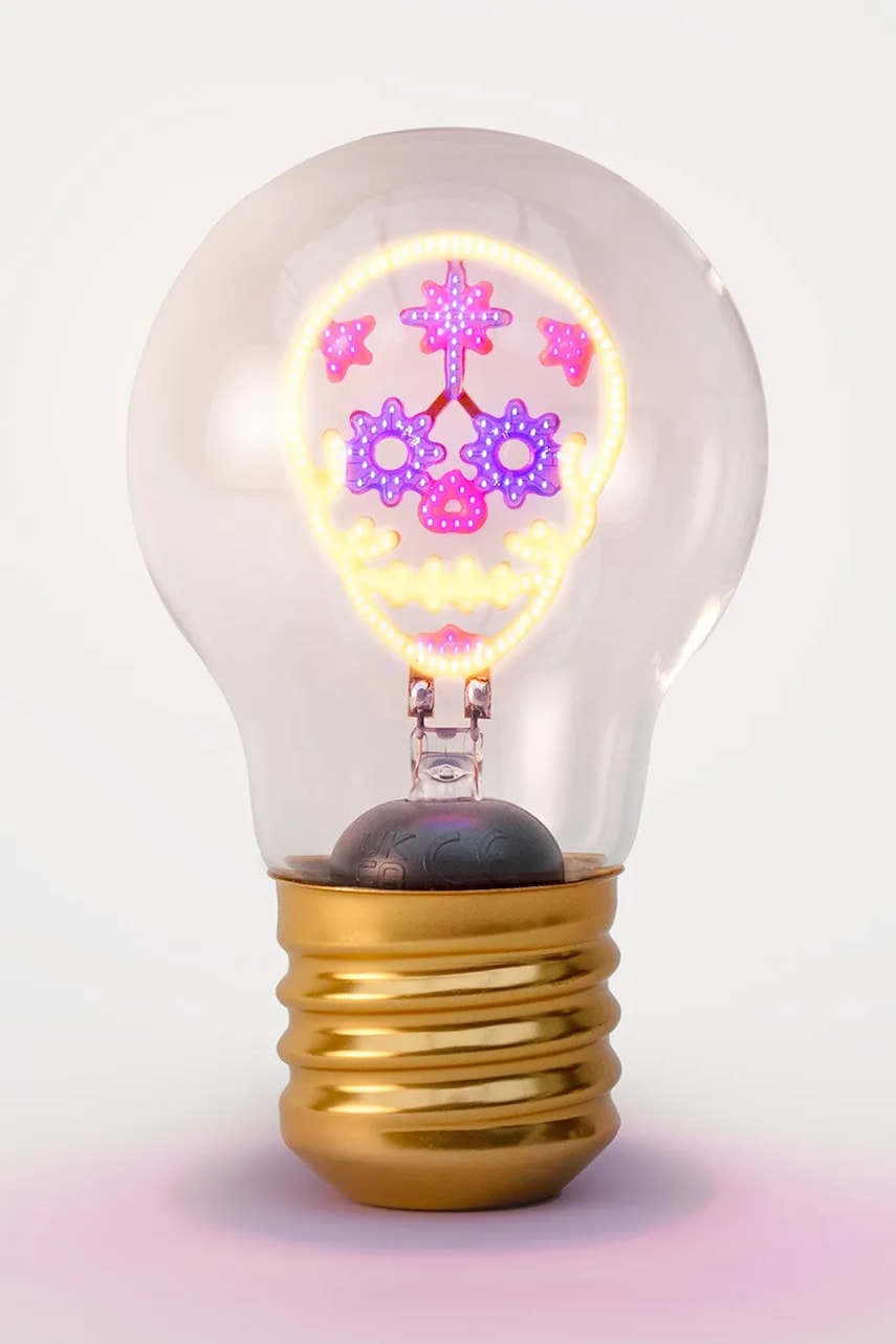 Bežična led lampa Luckies of London Skull Cordless Lightbulb