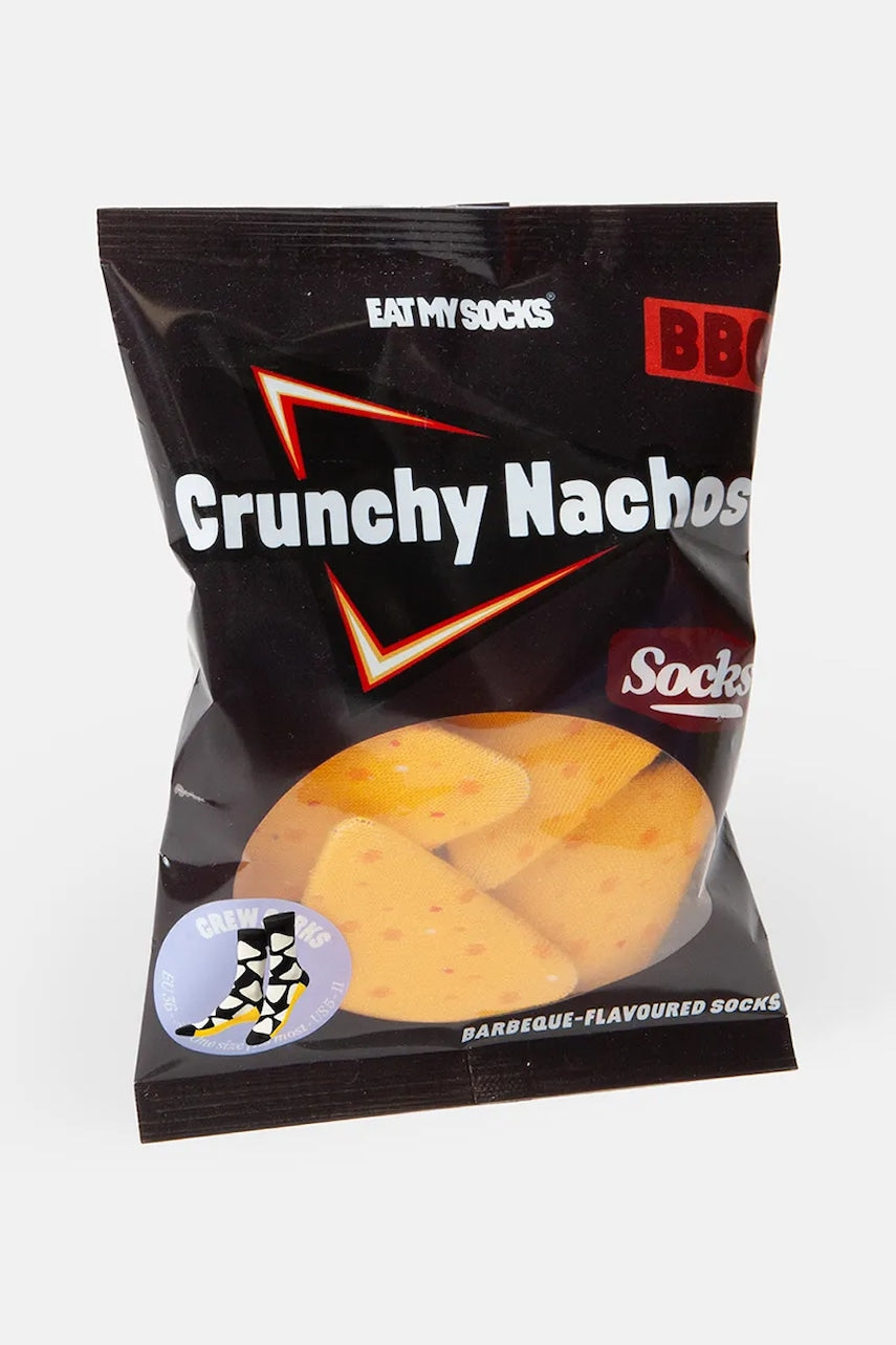 Čarape Eat My Socks Crunchy Nachos boja: crna