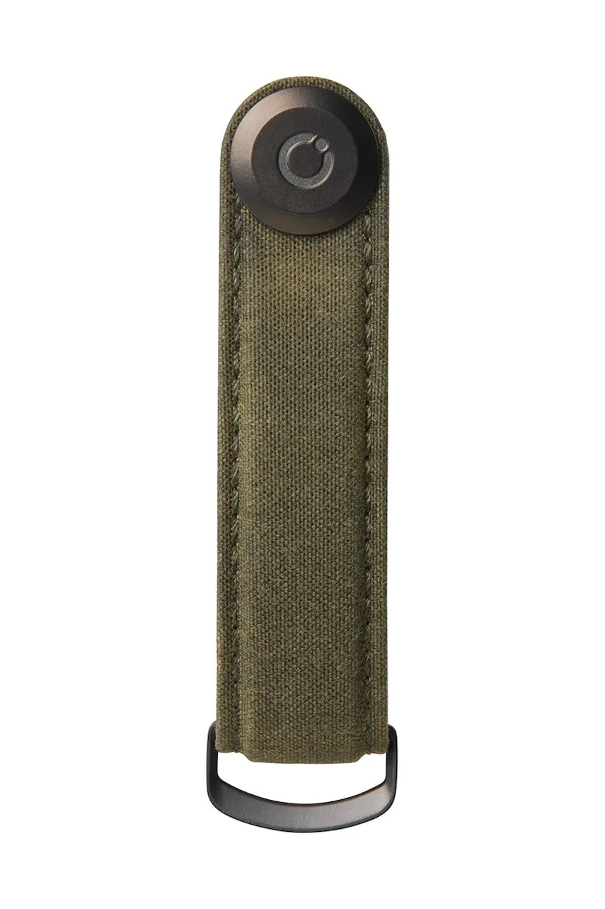Etui za ključe Orbitkey Waxed Canvas 8,5 cm zelena barva