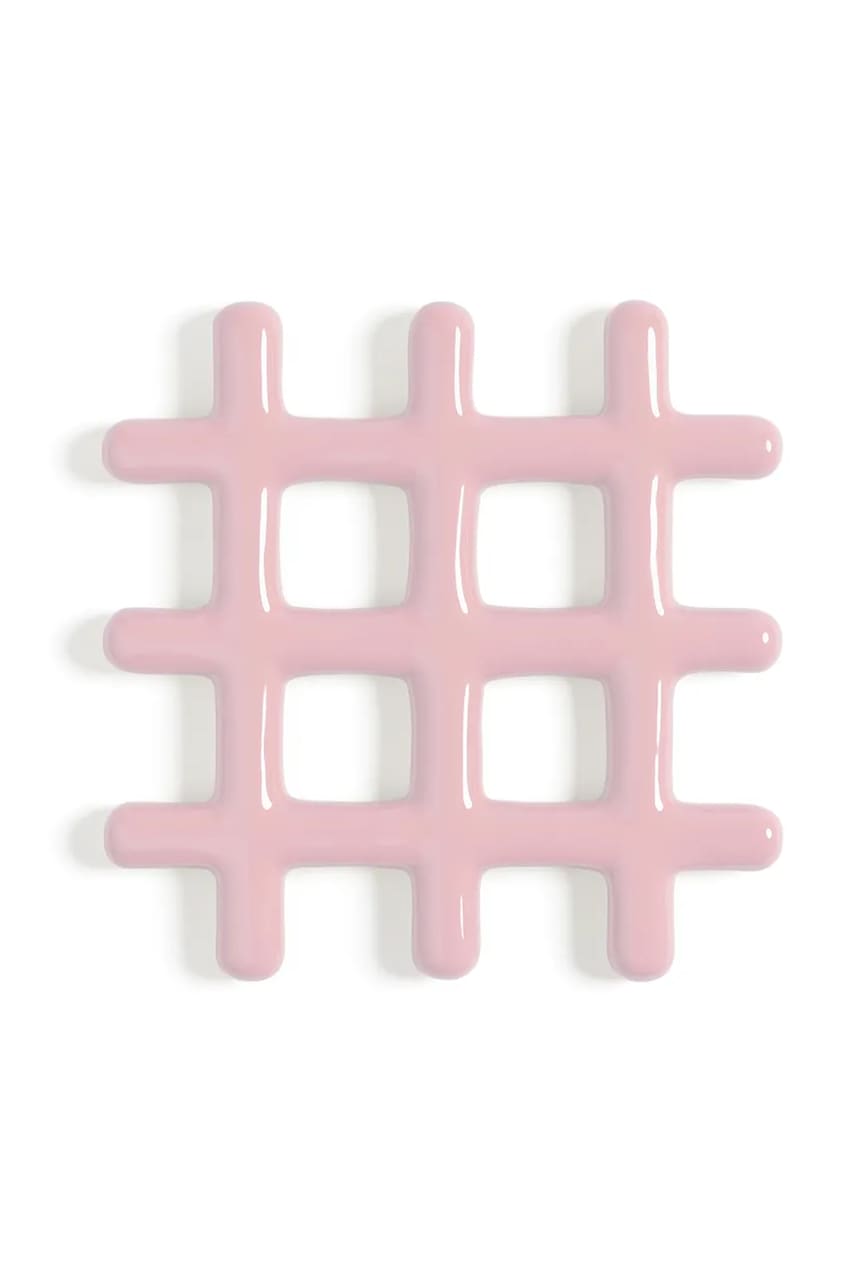 Podloga za topla jela &k amsterdam grid pink boja: ružičasta