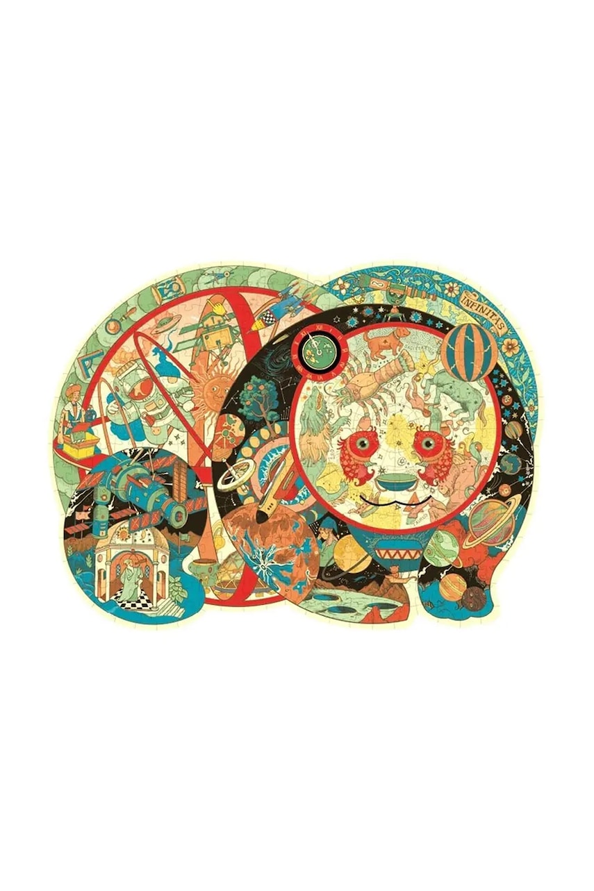 Umetniške puzzle Mideer Pandzie planetarium 330 elementów