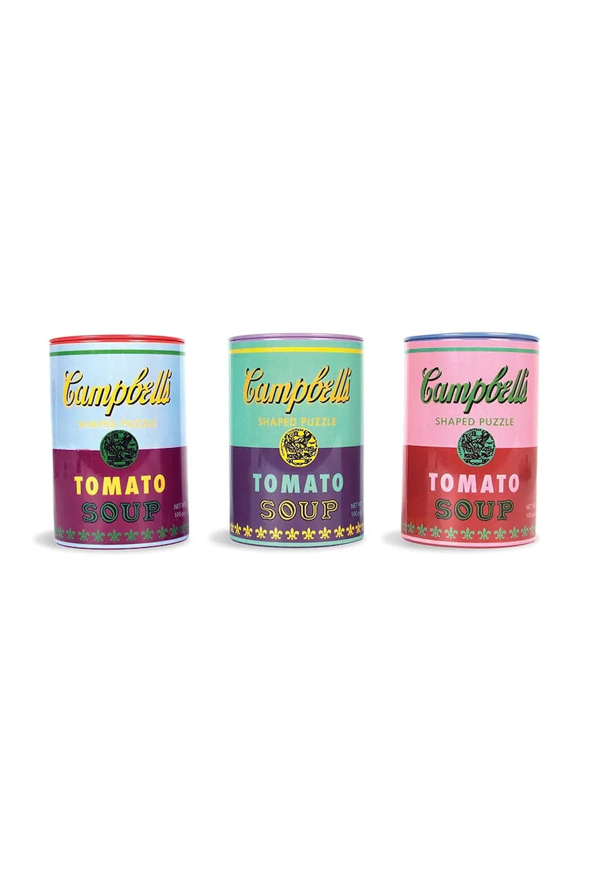 Puzzle u limenci Galison Andy Warhol Soup Cans 3-pack
