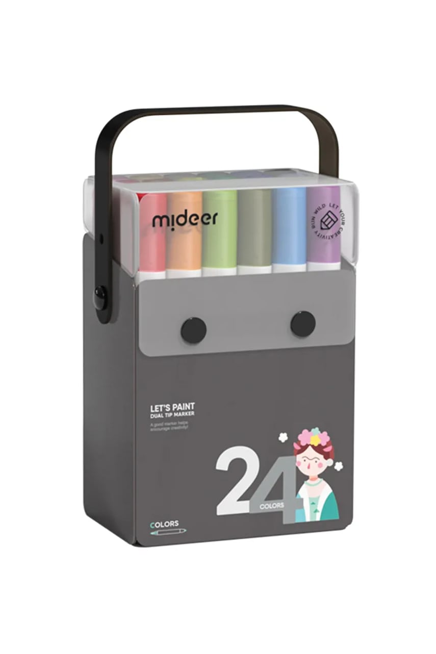 Prosojni markerji z dvema koncema Mideer 24-pack