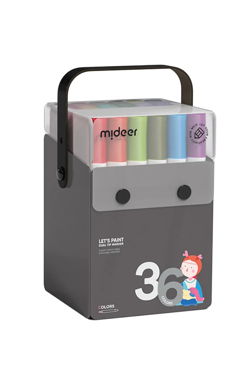 Prosojni markerji z dvema koncema Mideer 36-pack