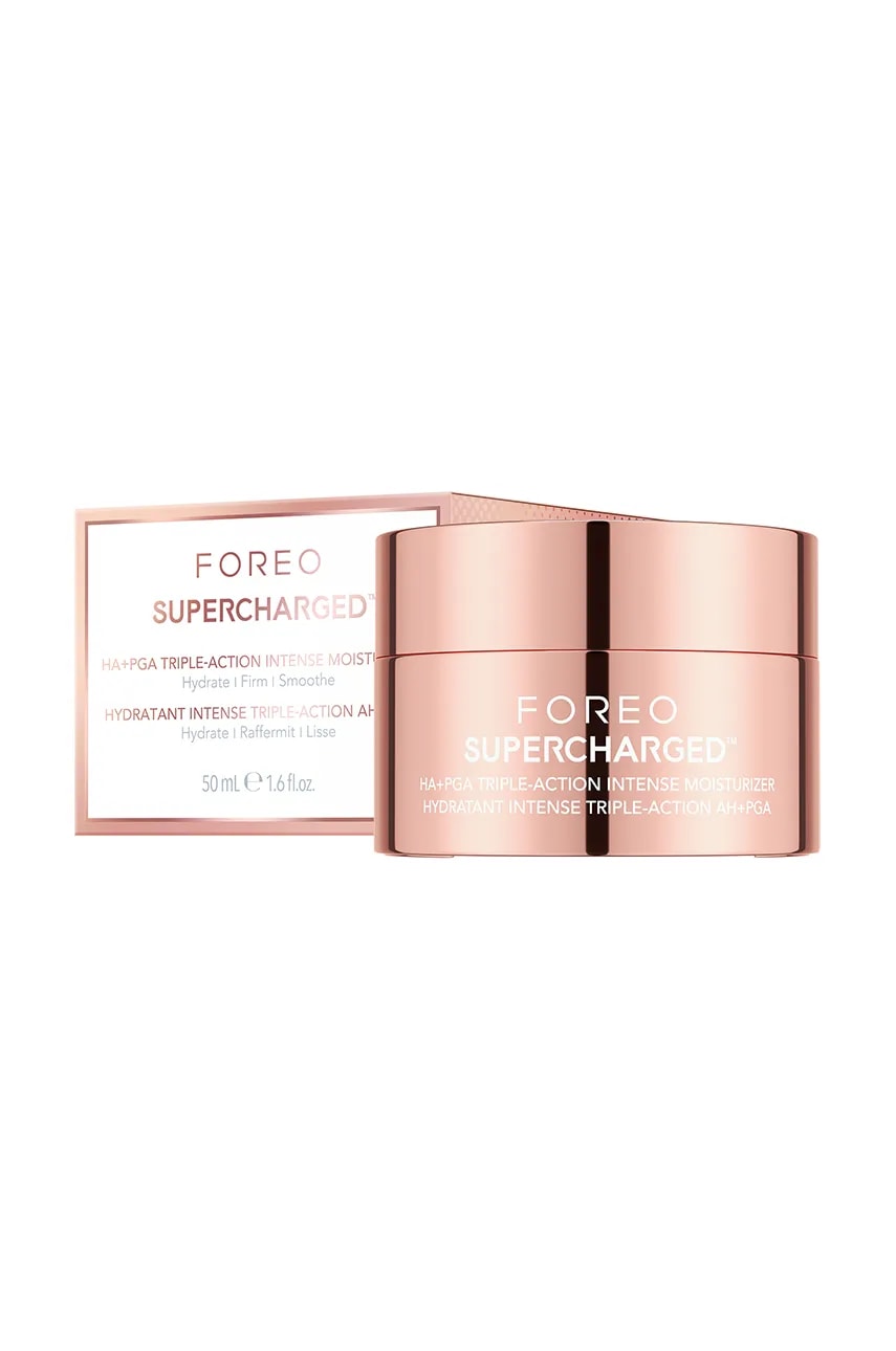 Intenzivno vlažilna nočna krema FOREO SUPERCHARGED™ HA+PGA Triple Action Intense Moisturizer 50 ml