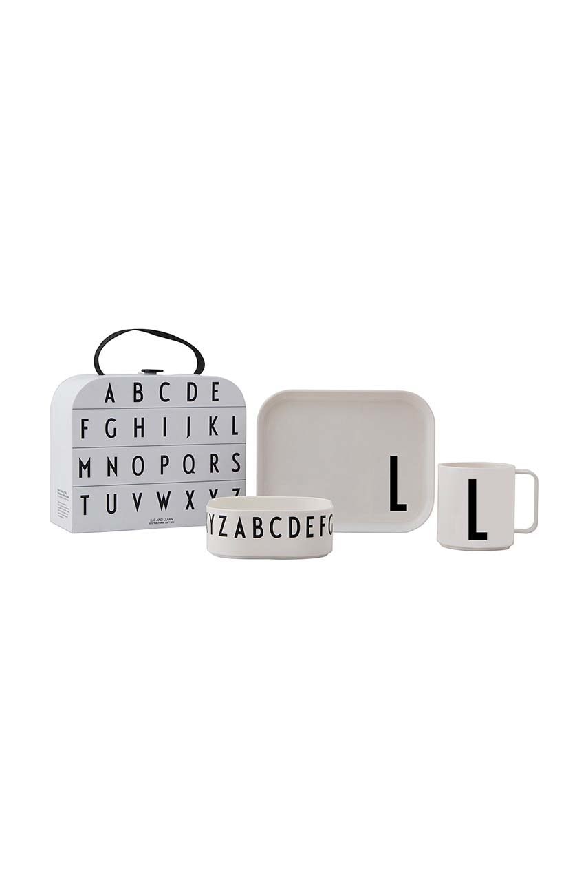 Otroški komplet za zajtrk Design Letters Classics in a suitcase L 4-pack