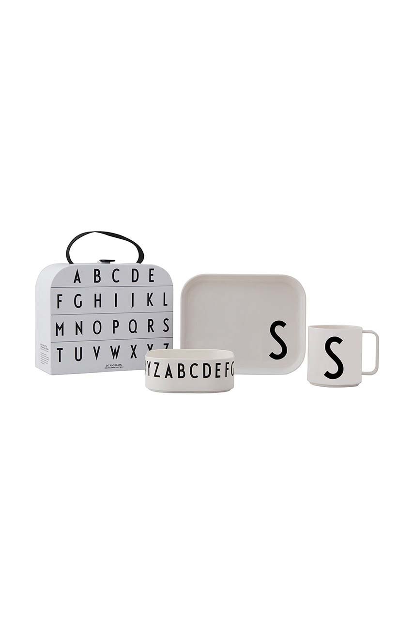 Otroški komplet za zajtrk Design Letters Classics in a suitcase S 4-pack