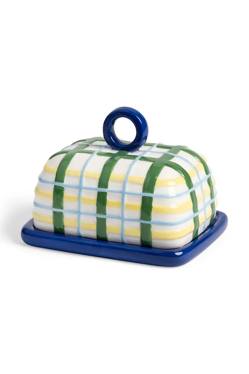 Posoda za maslo &k amsterdam Plaid Blue