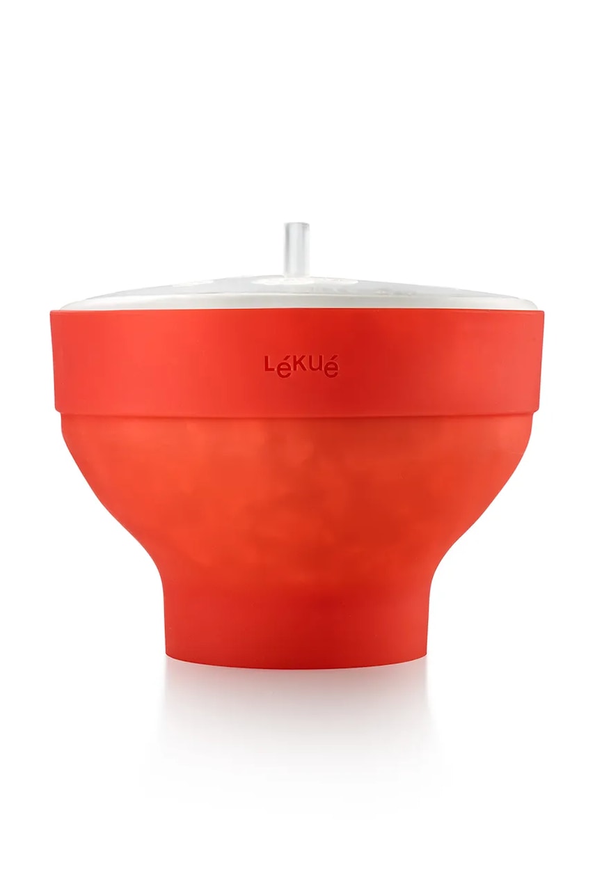 Posoda za peko pokovke v mikrovalovni pečici Lekue rdeča barva