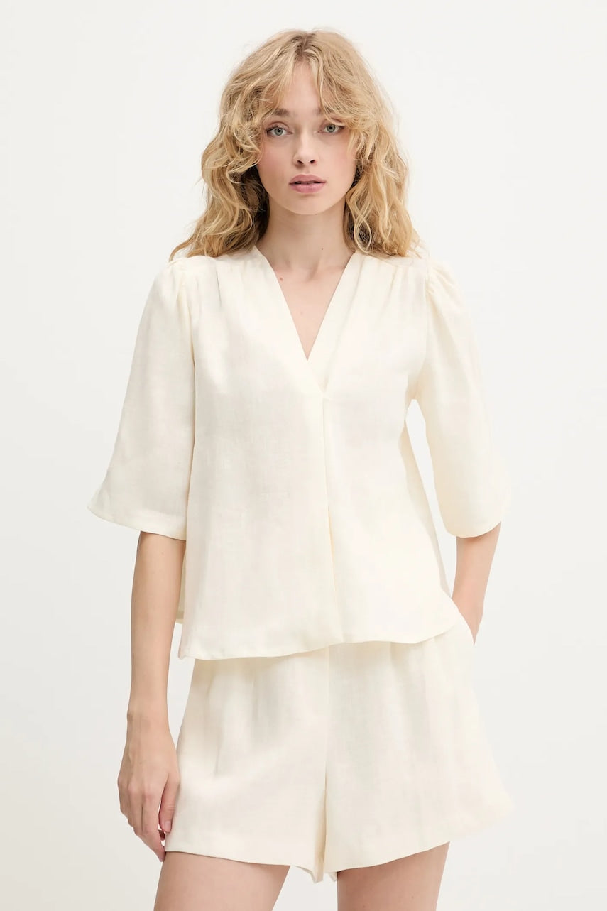 Košulja Undress Code za žene, boja: bež, regular, 948