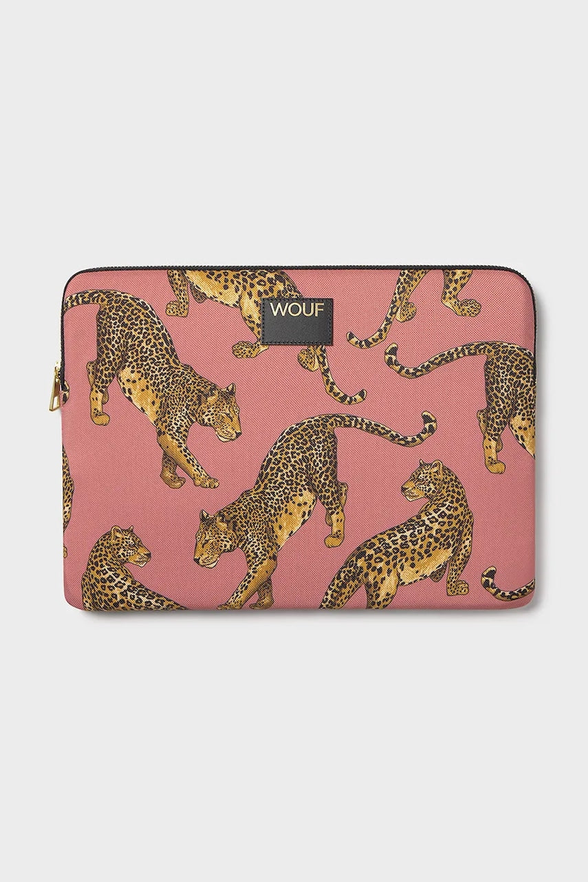 Torba za laptop WOUF Blush Leopard 13" & 14"