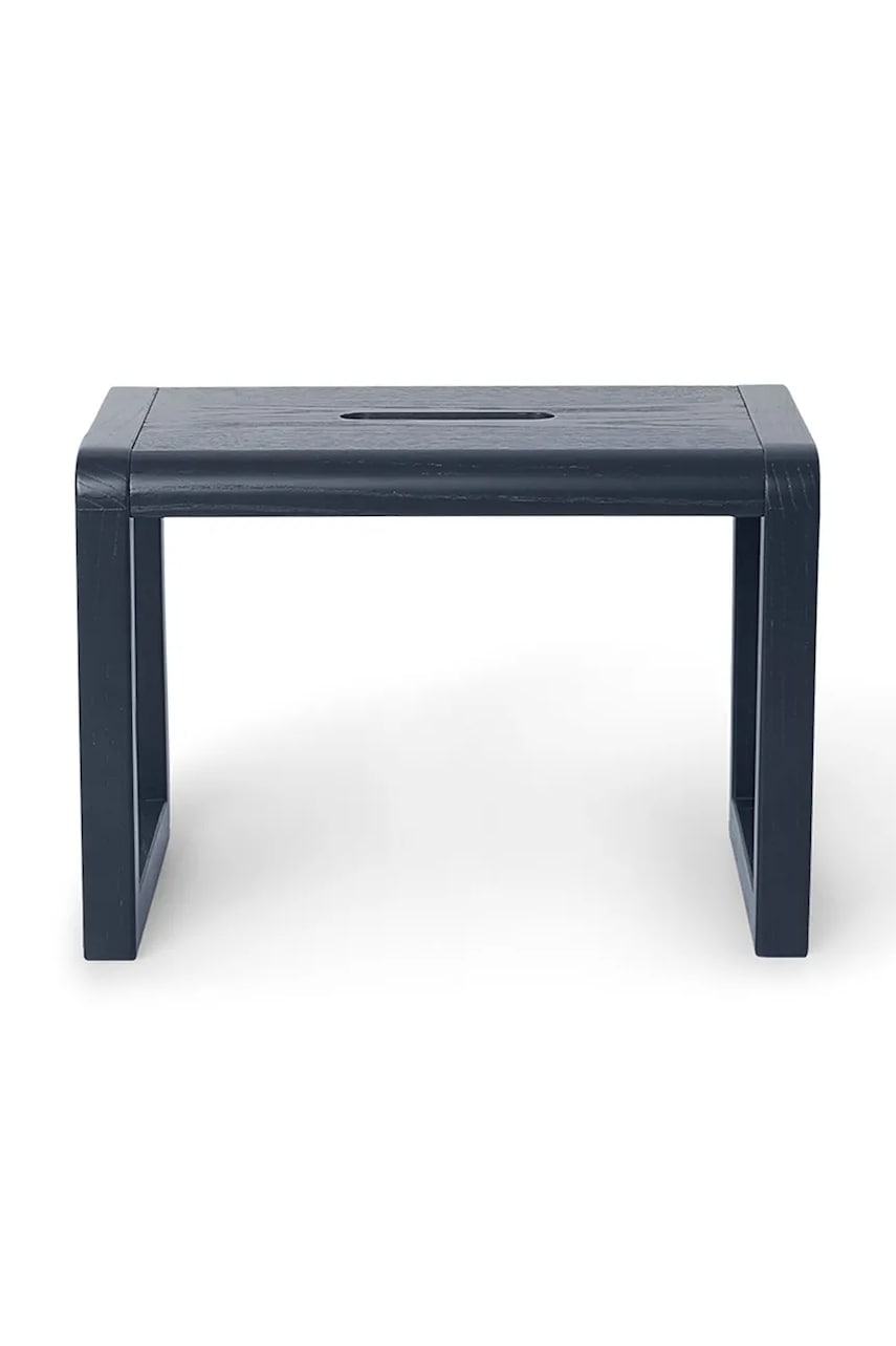 Stolček ferm LIVING Little Architect Stool mornarsko modra barva