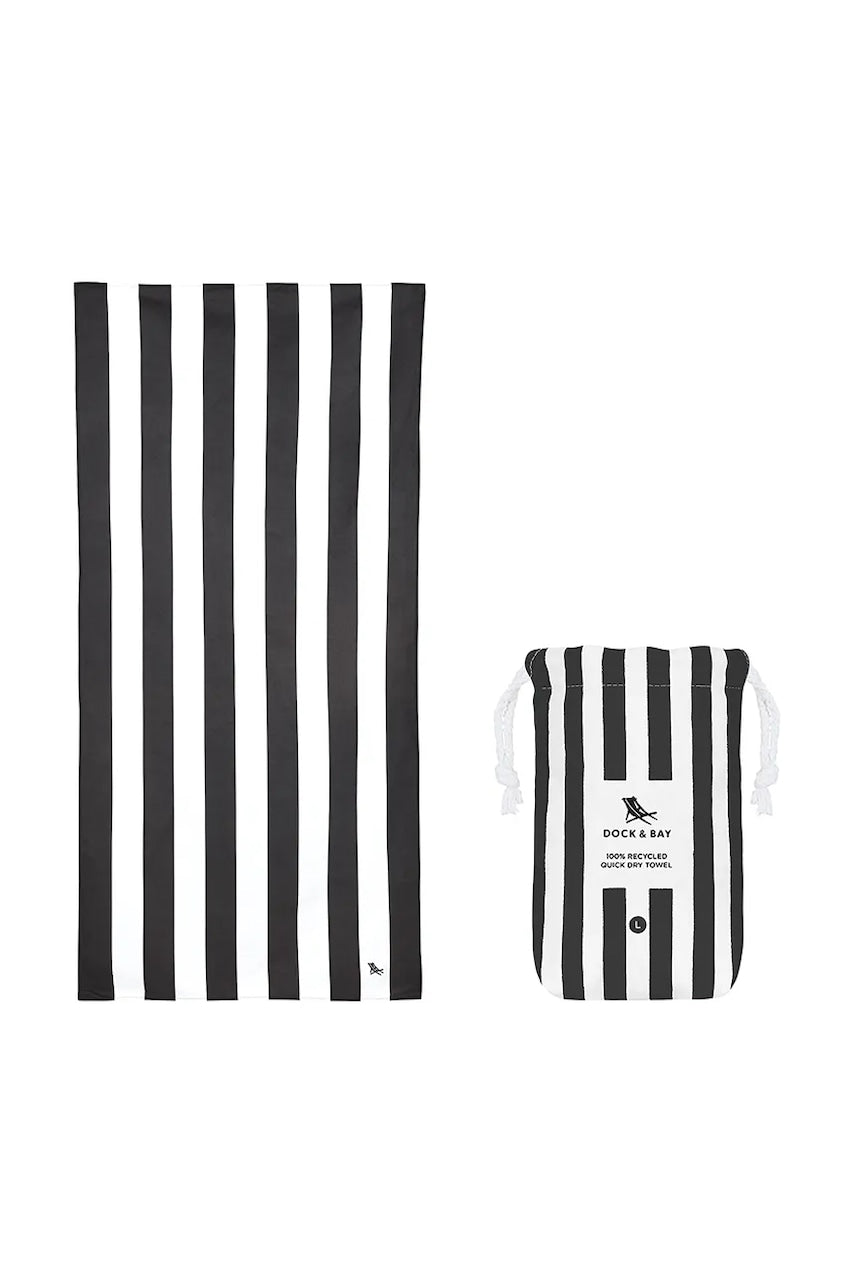 Brzosušeći ručnik za plažu Dock & Bay Kamari Charcoal 160 x 90 cm boja: siva, 0