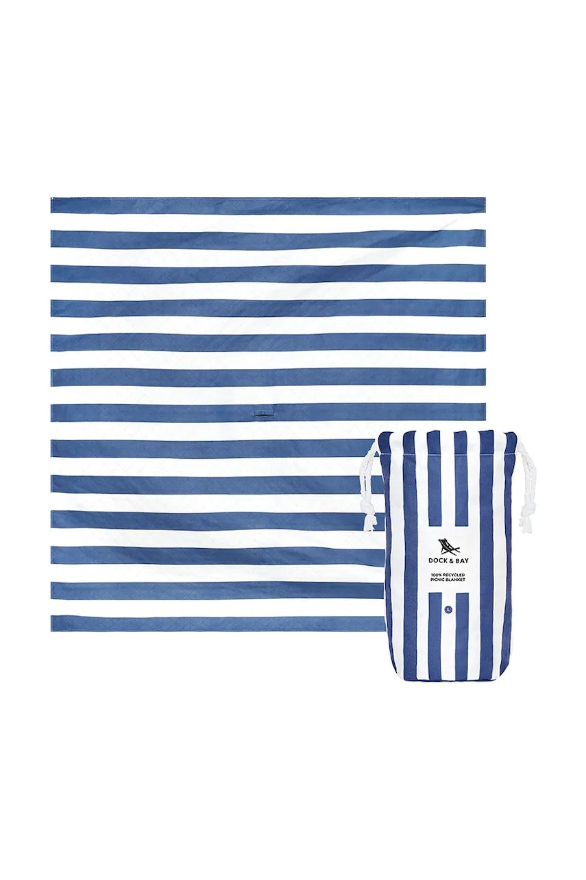 Deka za piknik Dock & Bay Whitsunday Blue 170 x 170 cm