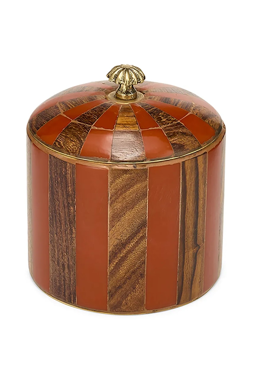 Posoda s pokrovom Doing Goods Piper Striped Circus Box