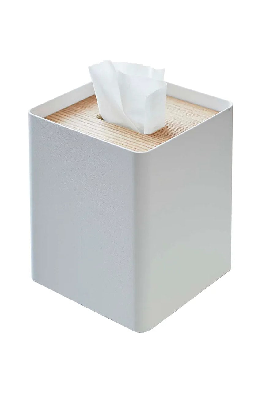 Posoda za robčke Yamazaki Rin 13 x 15,5 cm bela barva