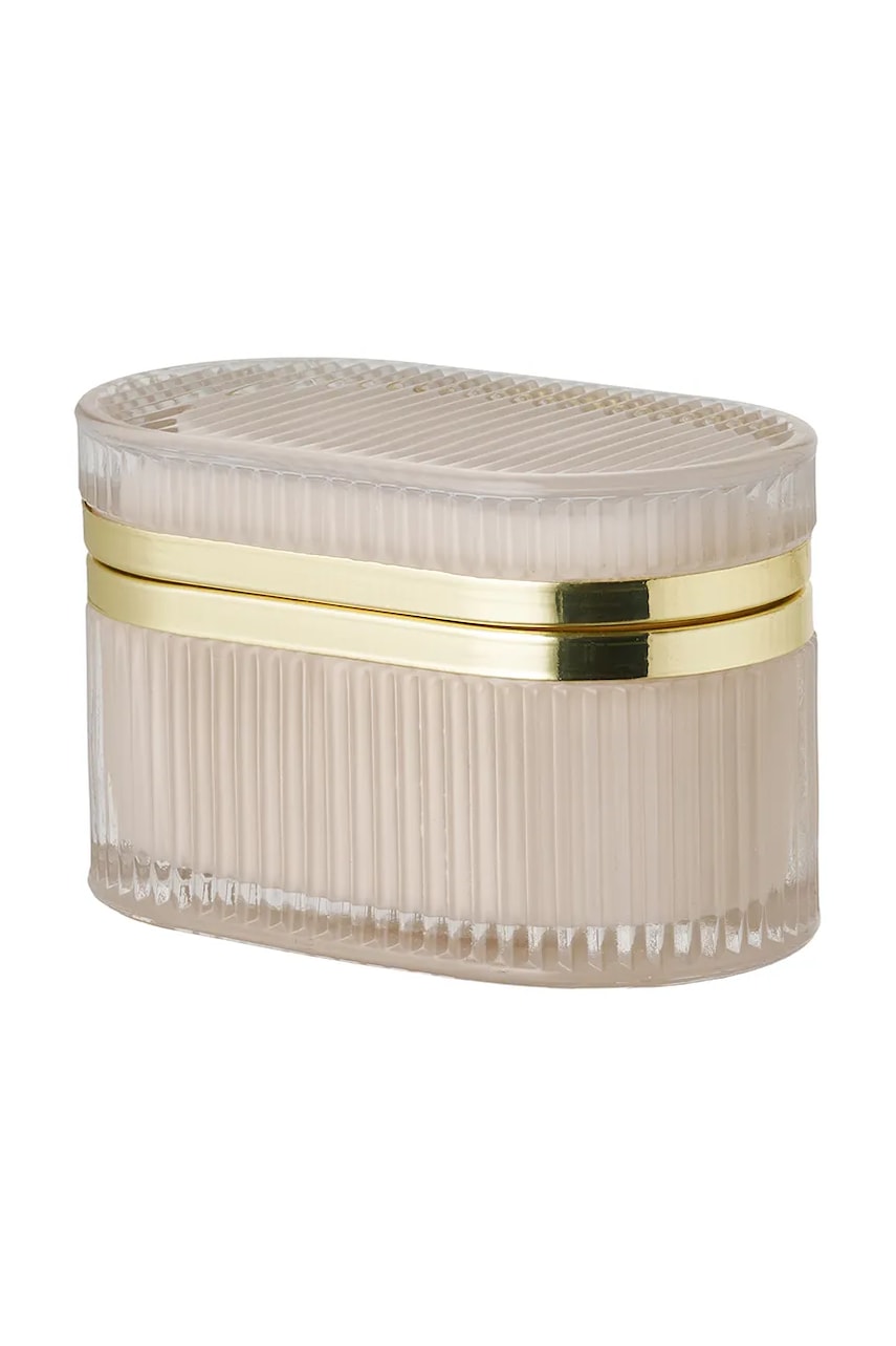 Posoda s pokrovom House Nordic Love 13,5 x 8 x 9 cm bež barva