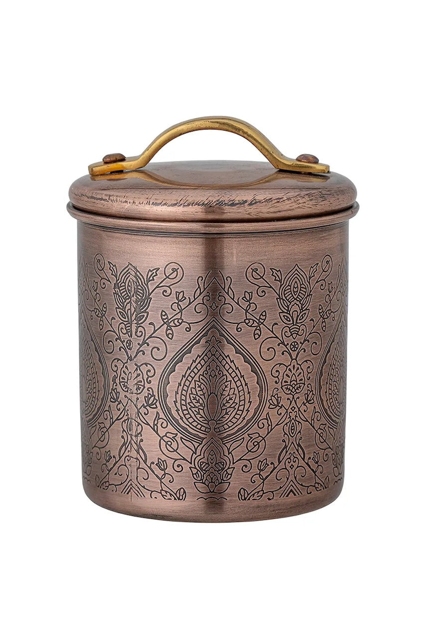 Posoda s pokrovom Bloomingville Saralin 700 ml rjava barva