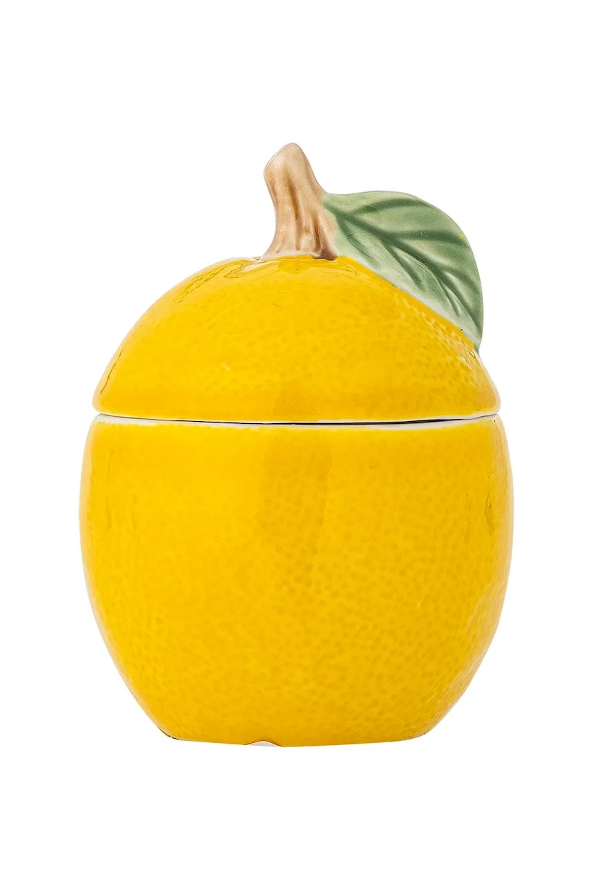Posoda s pokrovom Bloomingville Limone 220 ml rumena barva