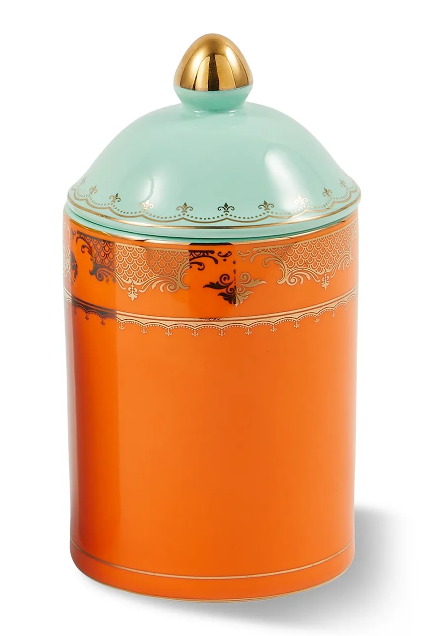 Posoda s pokrovom Pols Potten grandpa M-9,2 x 14 cm oranžna barva