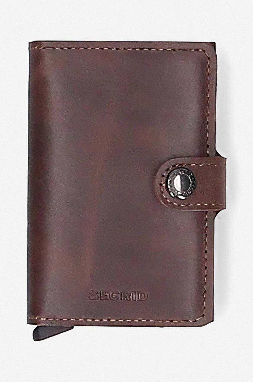Novčanik Secrid boja: bordo, Portfel Secrid Miniwallet Vintage MV-Chocolate