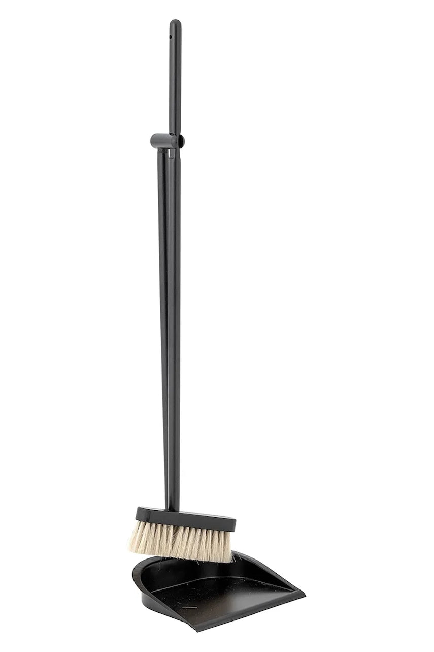 Metla i lopatica Bloomingville Cleaning Dustpan & Broom boja: crna