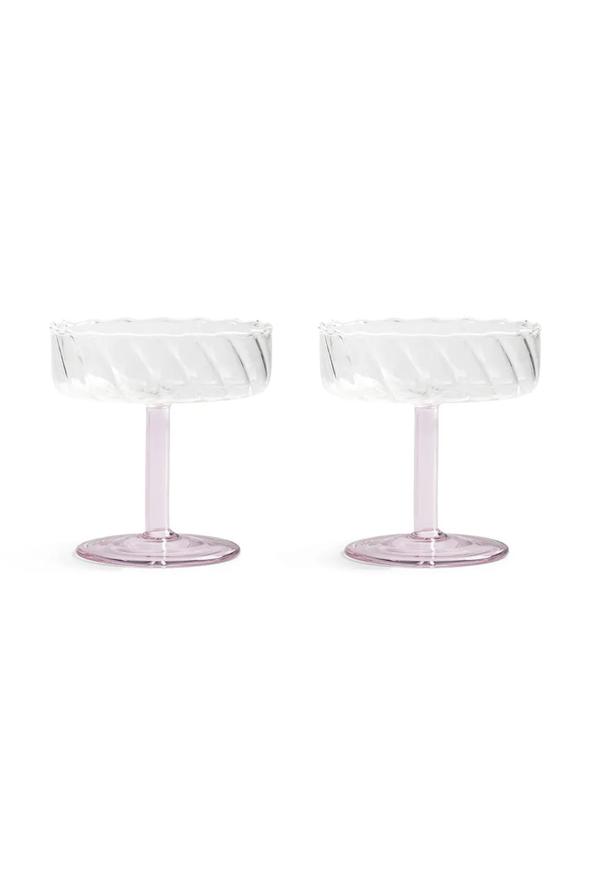 Čaša za šampanjac &k amsterdam 2-pack boja: ružičasta