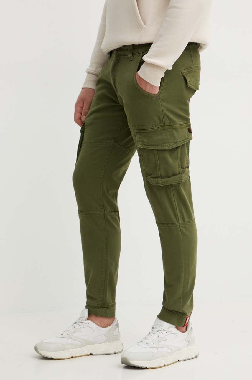 Hlače Alpha Industries Army Pant moške, zelena barva
