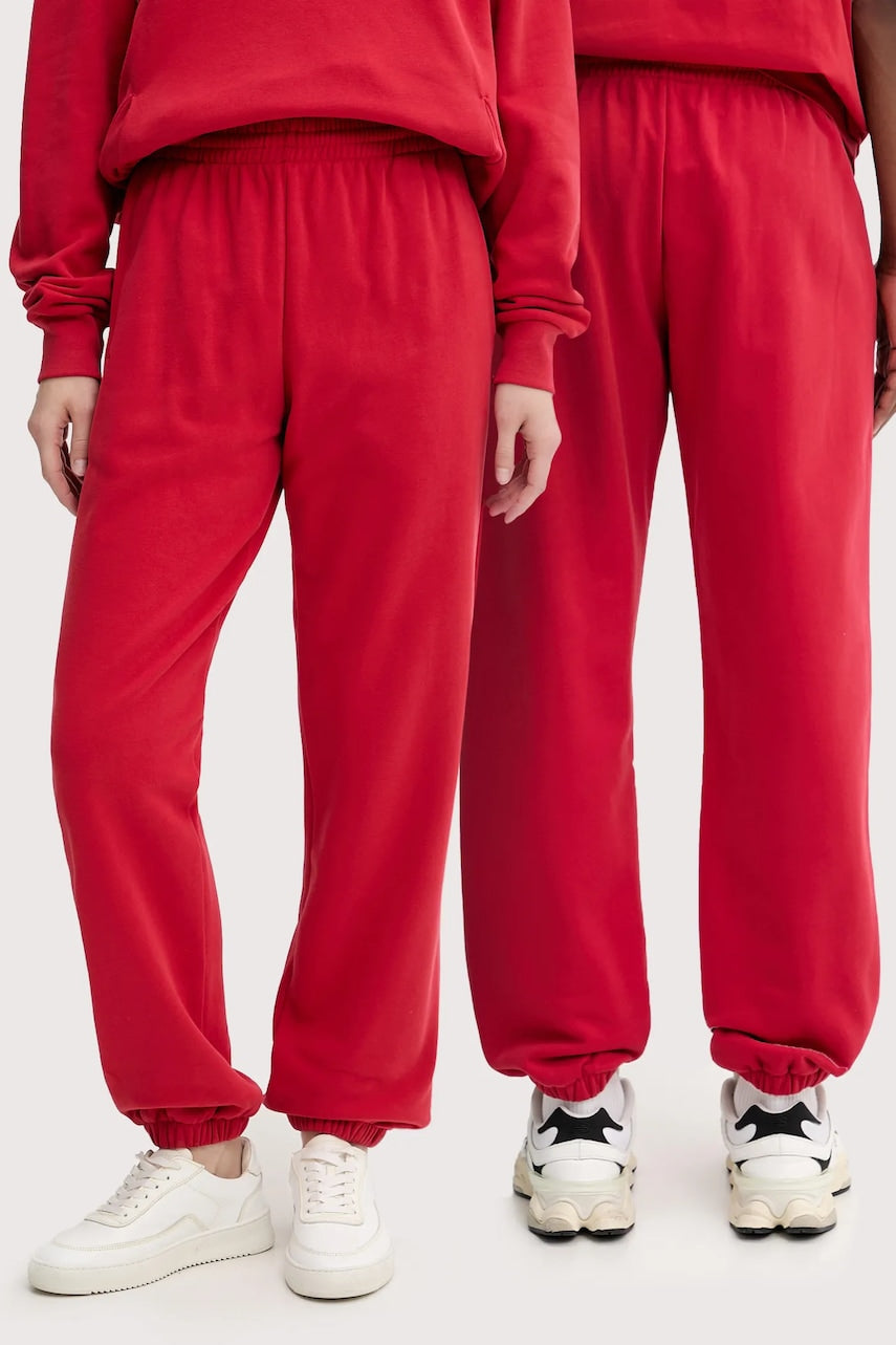 Pamučni donji dio trenirke Pangaia boja: crna, bez uzorka, 10000295