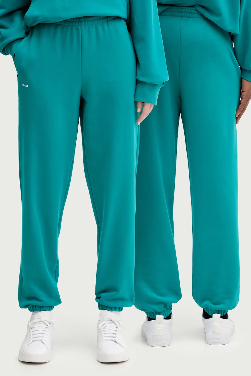 Bombažen spodnji del trenirke Pangaia črna barva, 10000295