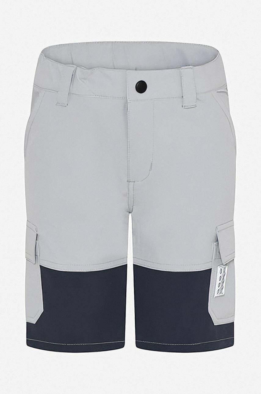 Otroške kratke hlače Lego siva barva