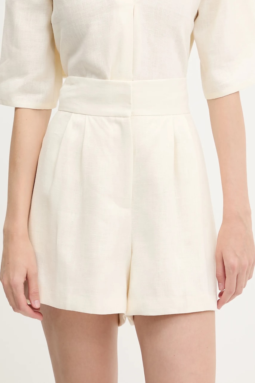 Kratke hlače Undress Code boja: bež, bez uzorka, visoki struk, 949