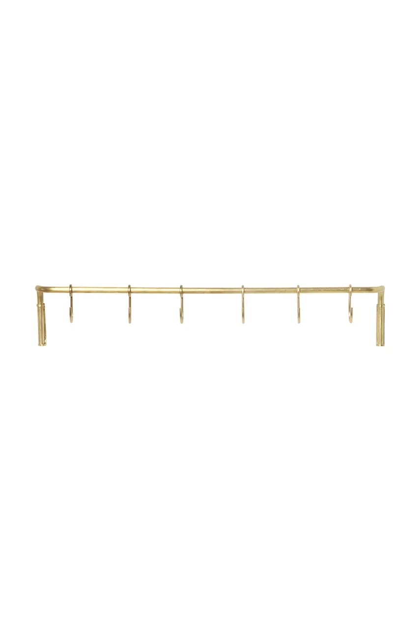 Zidna vješalica ferm LIVING Kitchen Rod 55 cm boja: žuta