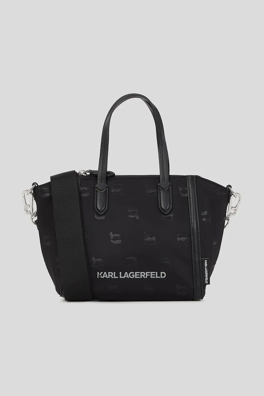 Torba Karl Lagerfeld  IKON GRAINY boja: crna, A3W30119