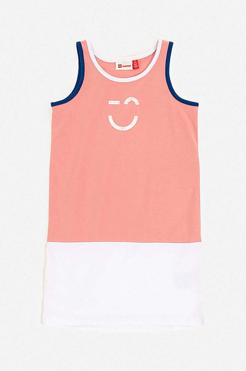 Otroška obleka Lego roza barva