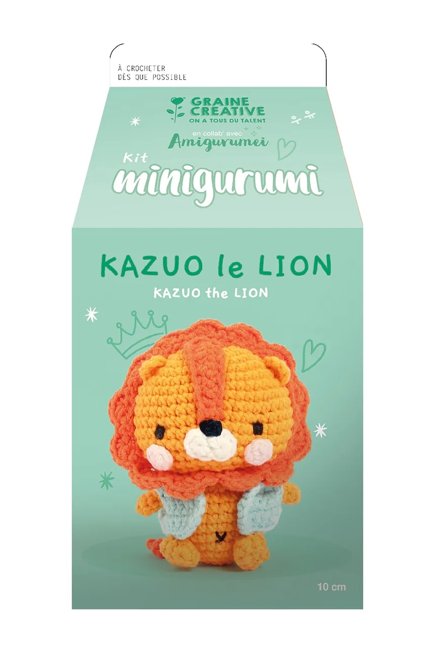 Set za heklanje Graine Creative Kit Minigurami Lion Kazuo