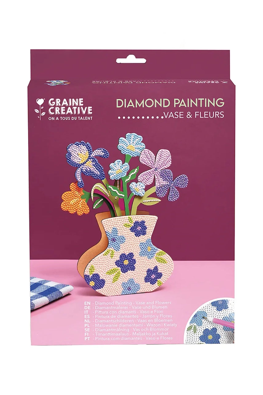 Diy set za ukrašavanje vaza Graine Creative Diamond Painting 19,5 x 5 x 24,5 cm