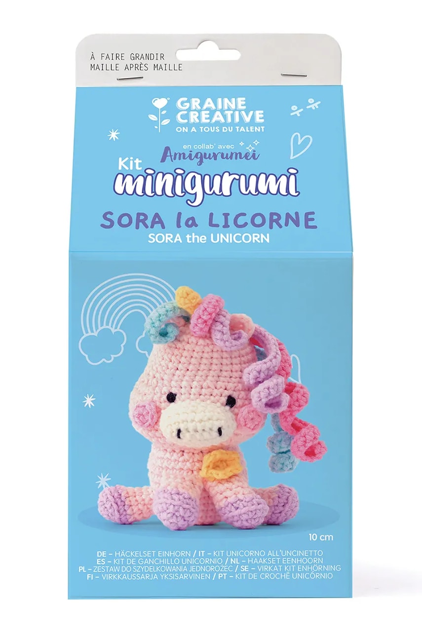 Diy set - maskota za heklanje Graine Creative Amigurumi Kit 10 cm