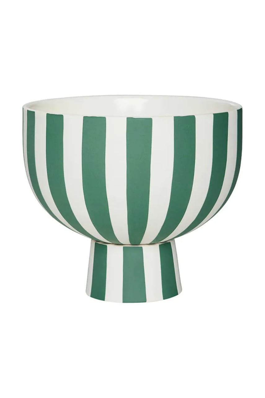 Skleda OYOY Toppu zelena barva