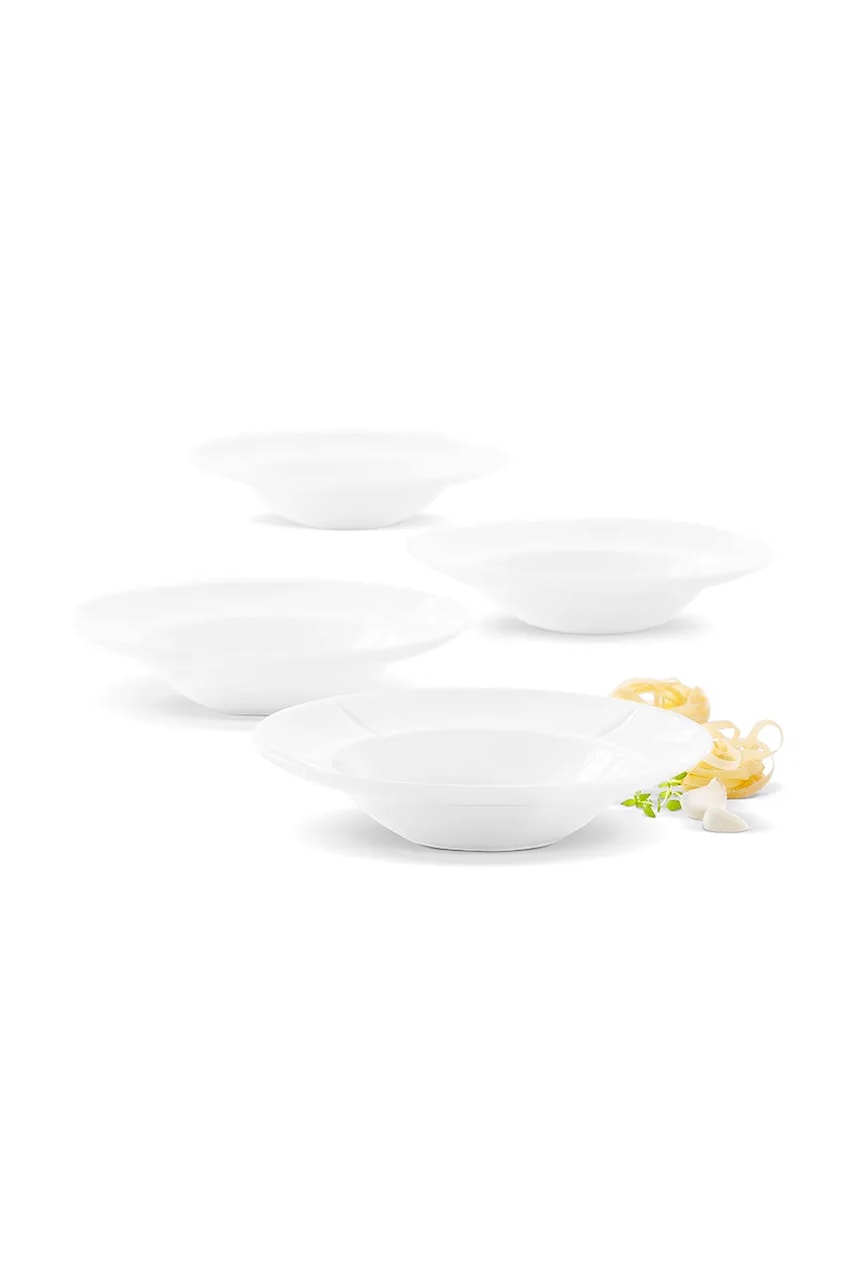 Komplet krožnikov Rosendahl Bubbles 25 cm 4-pack bela barva