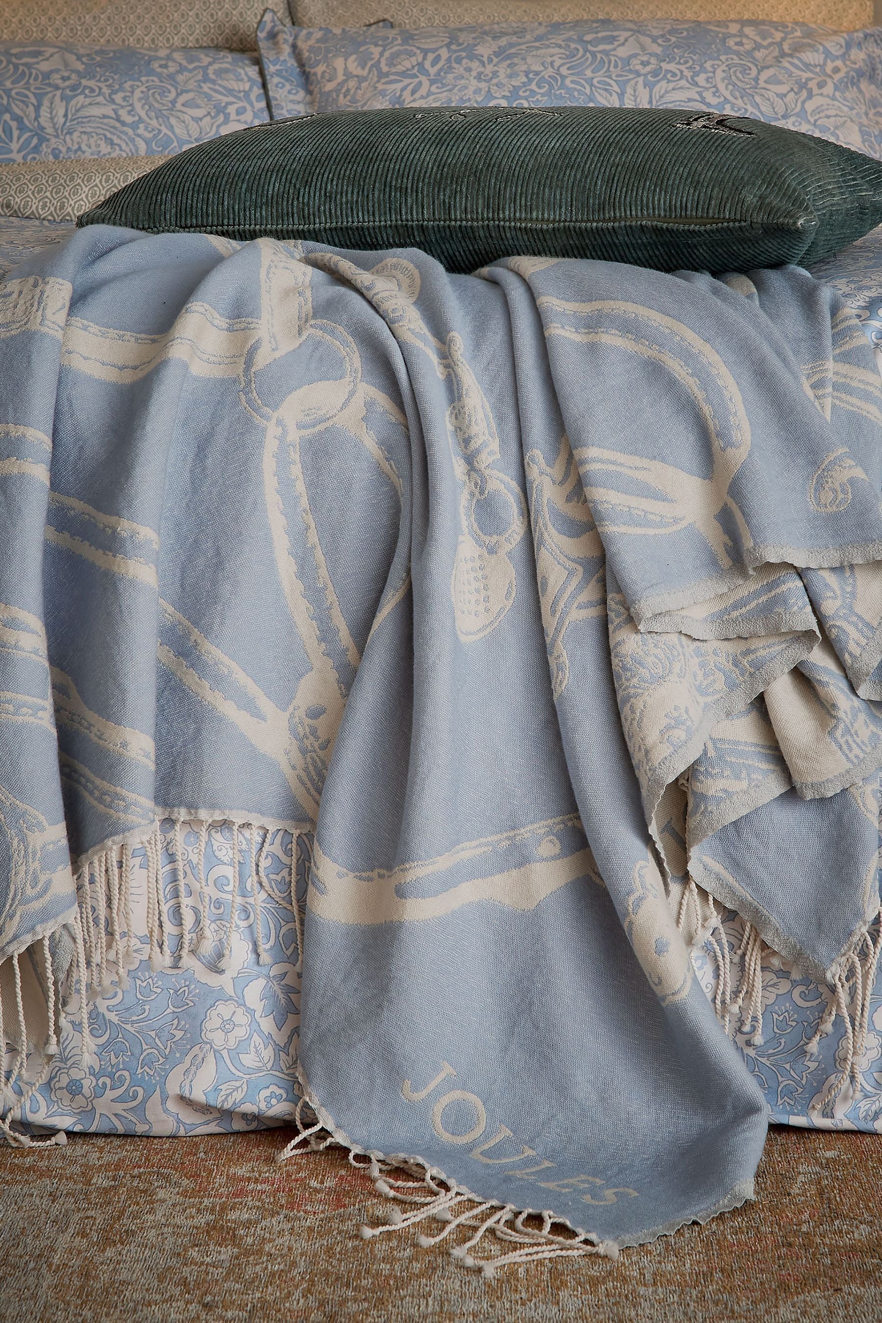 Joules - Blue Bridle Throw