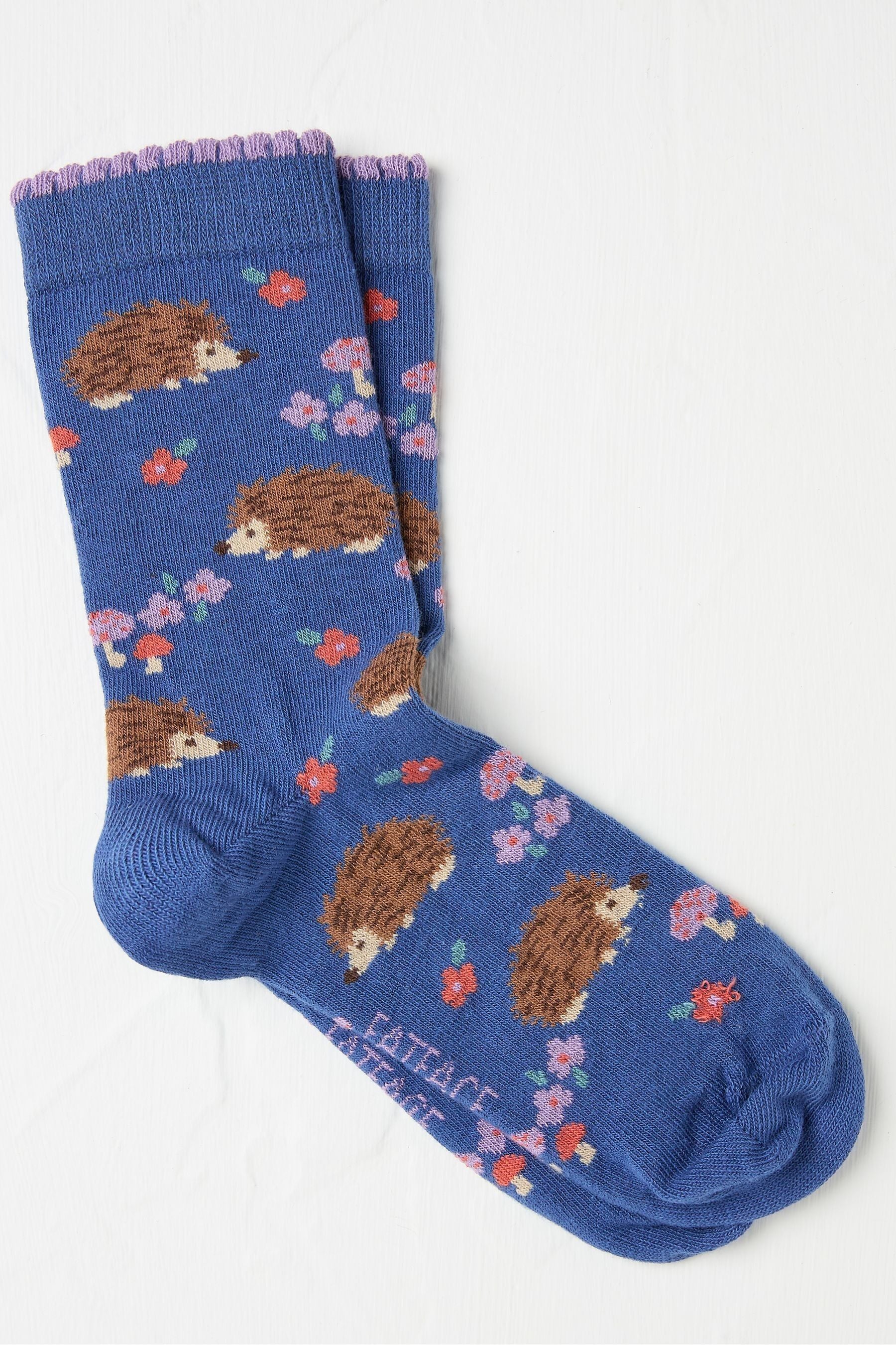 Fat Face - Blue Hedgehog Women's Socks
