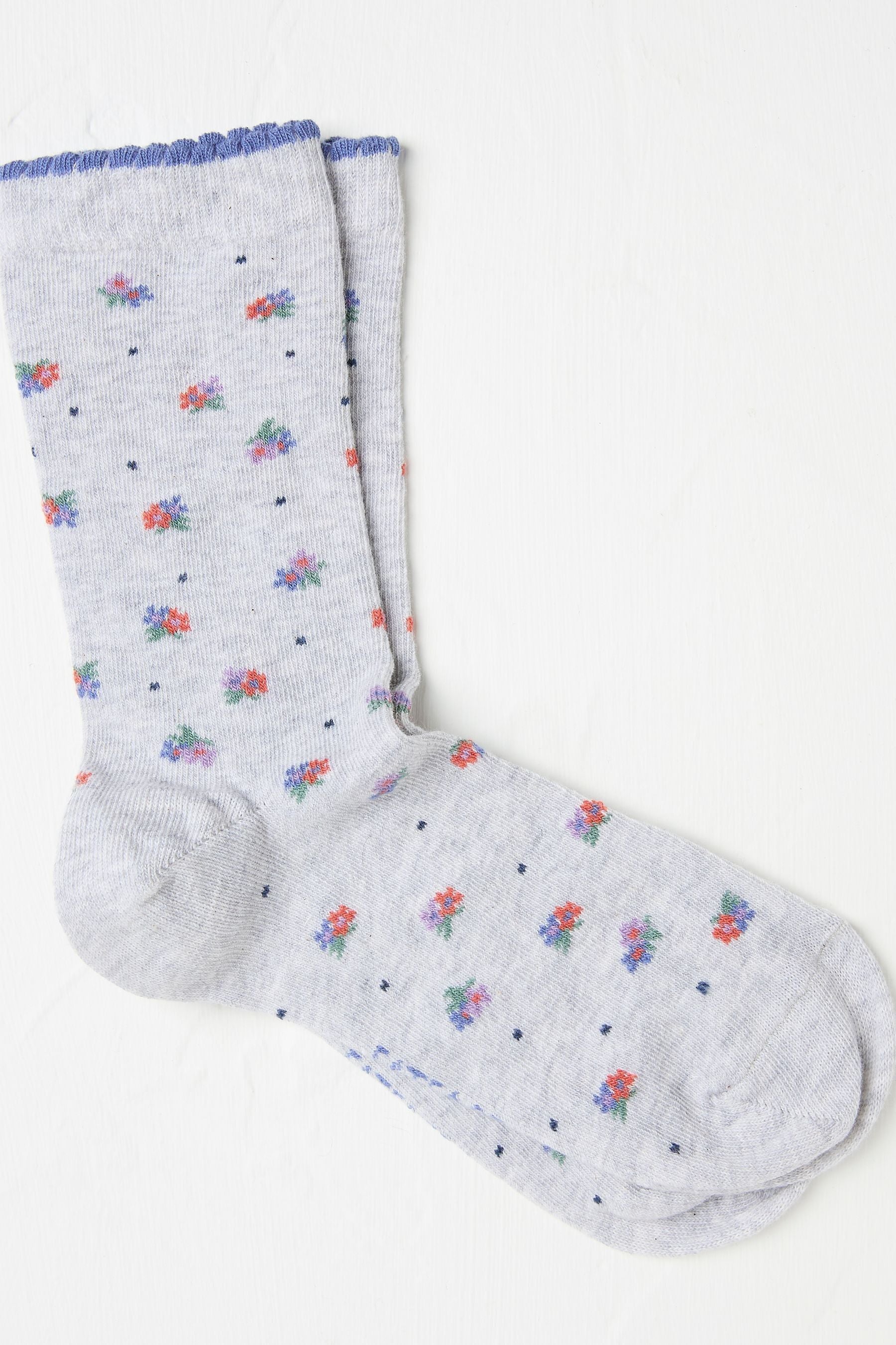 Fat Face - Grey Floral Women's Socks